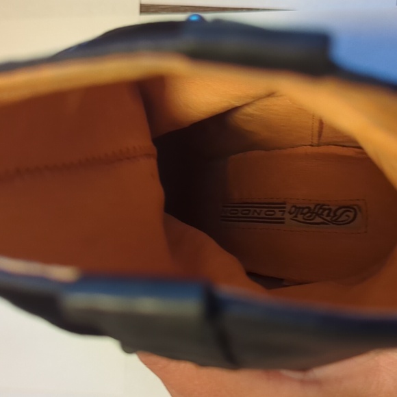 Buffalo London Womens Black Leather Suede Biker Ankle Stiletto Boots Sz 6.5/37 - Picture 8 of 9